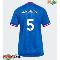 Camiseta Manchester United Harry Maguire #5 Visitante Equipación para mujer 2026-27 manga corta